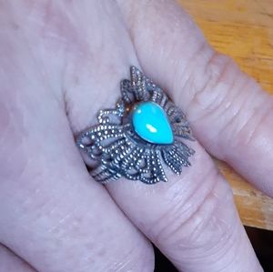 Sleeping Beauty Turquoise Sterling Silver Ring